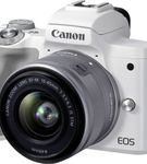 Canon - EOS M50 Mark II Mirrorless Camera with EF-M 15-45mm f/3.5-6.3 IS STM Zoom Lens - White