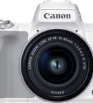 Canon - EOS M50 Mark II Mirrorless Camera with EF-M 15-45mm f/3.5-6.3 IS STM Zoom Lens - White