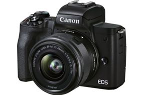 Canon - EOS M50 Mark II Mirrorless Camera with EF-M 15-45mm f/3.5-6.3 IS STM Zoom Lens - Black