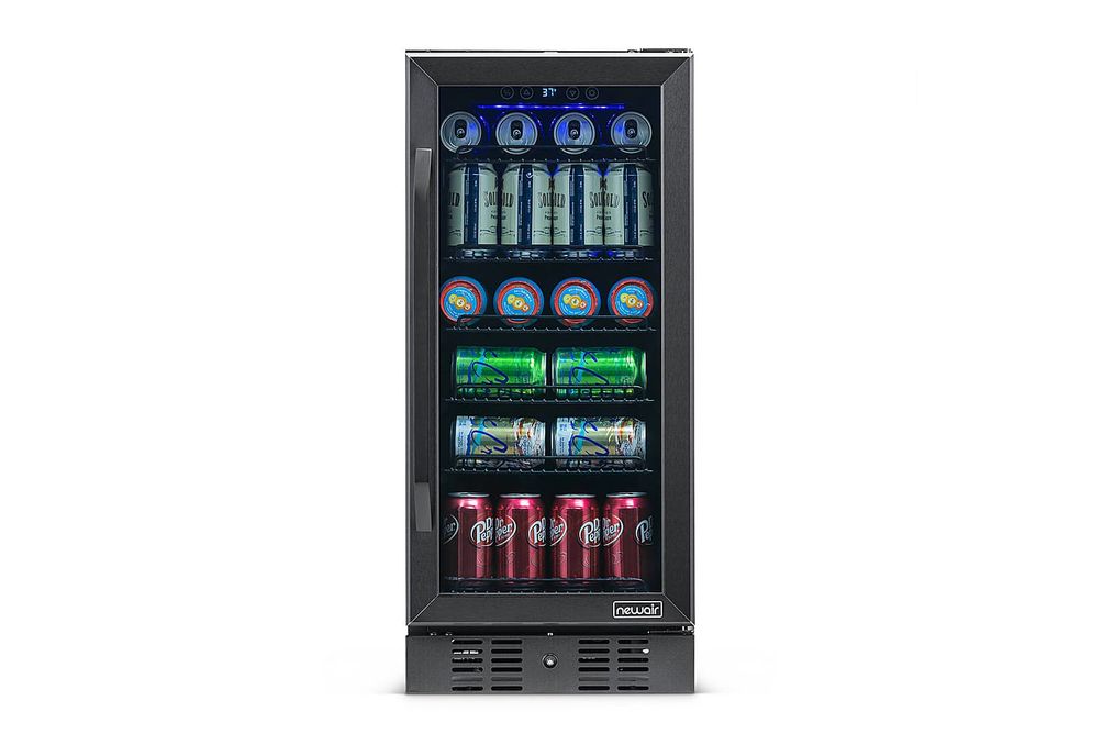 NewAir - 96-Can Built-In Beverage Cooler with Precision Temperature Controls and Adjustable Shelves