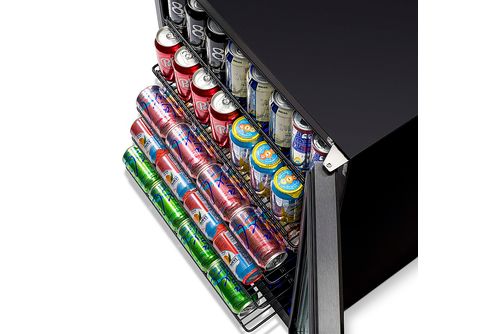 NewAir - 177-Can Built-In Beverage Cooler with Precision Temperature Controls and Adjustable Shelve