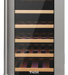 Thor Kitchen - 33 Bottle Built-in Dual Zone Wine and Beverage Cooler - Stainless Steel