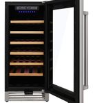 Thor Kitchen - 33 Bottle Built-in Dual Zone Wine and Beverage Cooler - Stainless Steel