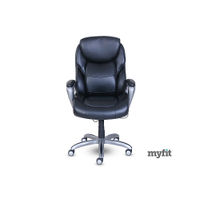 Serta - My Fit Executive Office Chair with Active Lumbar Support - Black