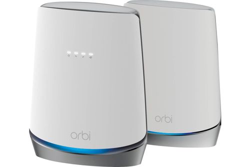 NETGEAR - Orbi Tri-Band AX4200 Mesh WiFi System with 32x8 DOCSIS 3.1 Cable Modem (2-Pack) - White