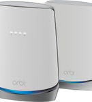 NETGEAR - Orbi Tri-Band AX4200 Mesh WiFi System with 32x8 DOCSIS 3.1 Cable Modem (2-Pack) - White