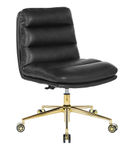 OSP Home Furnishings - Legacy Office Chair in Deluxe Faux Leather - Black