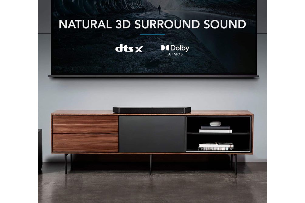 Definitive Technology - 4.1-Channel Studio 3D Mini Soundbar with Wireless Subwoofer, Dolby Atmos/DT