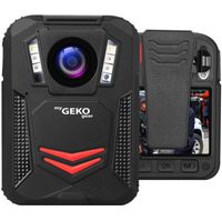 myGEKOgear - Aegis 300 1440p Body Camera Infrared Lights Water Resistance Password Protected GPS &
