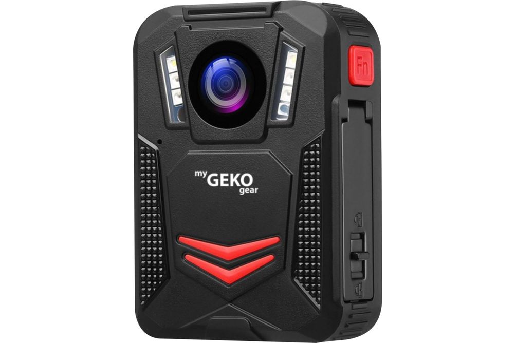 myGEKOgear - Aegis 300 1440p Body Camera Infrared Lights Water Resistance Password Protected GPS &