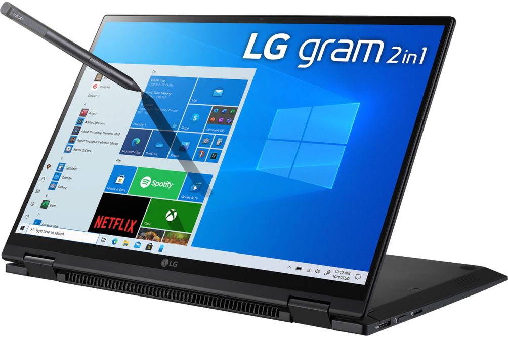 LG - gram 2-in-1 14 WUXGA Laptop Intel Evo Platform Core i7 16GB RAM 1TB NVMe Solid State Dr