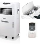 Honeywell - 470 CFM Indoor Evaporative Air Cooler (Swamp Cooler) with Remote Control in White - Whi