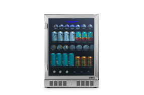 NewAir - 177-Can Built-In Beverage Cooler with Precision Digital Thermostat, Adjustable Shelves, an