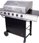 Char-Broil Performance Series 5-Burner Gas Grill with Cabinet - Stainless Steel and Black