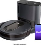 Shark - EZ Robot Vacuum RV912S with Self-Empty Base, Bagless, Wi-Fi - Dark Grey