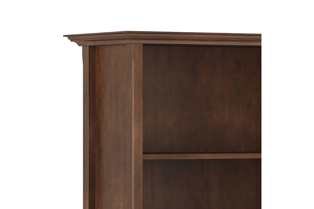 Simpli Home - Amherst 5 Shelf Bookcase - Russet Brown