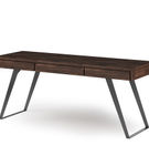 Simpli Home - Lowry Large Desk - Distressed Charcoal Brown