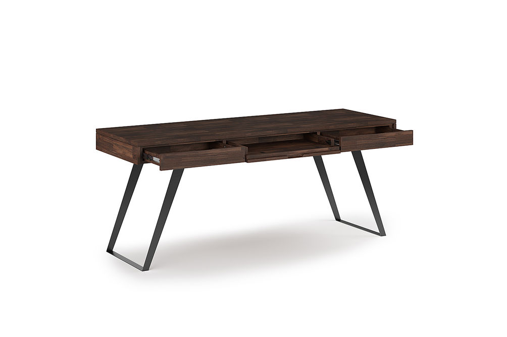 Simpli Home - Lowry Large Desk - Distressed Charcoal Brown