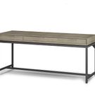 Simpli Home - Banting Mid Century Wide Desk - Distressed Grey