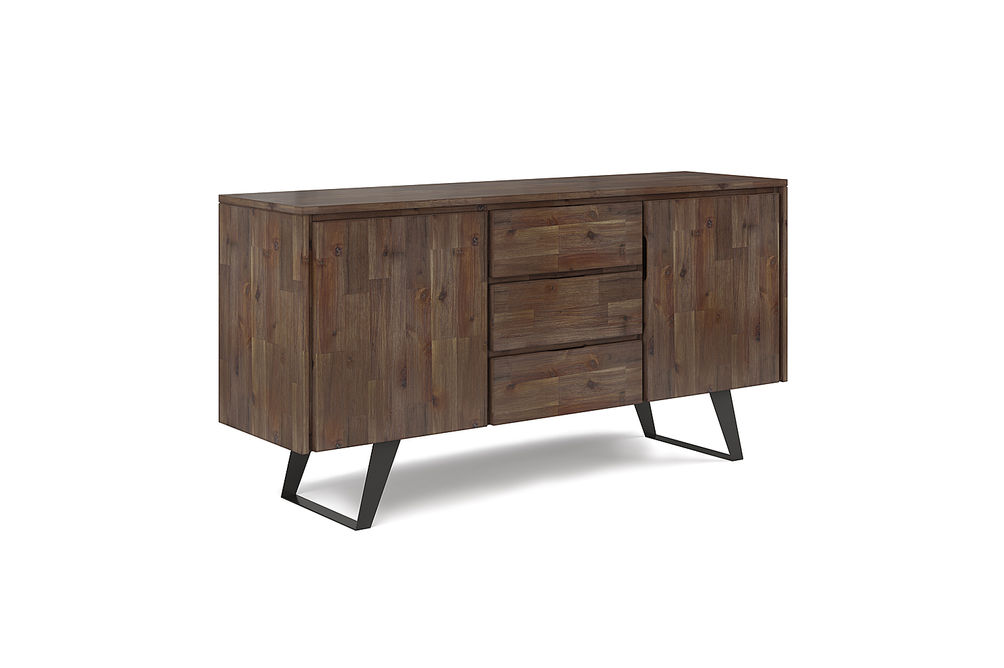 Simpli Home - Lowry Sideboard Buffet - Rustic Natural Aged Brown