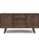 Simpli Home - Lowry Sideboard Buffet - Rustic Natural Aged Brown