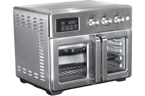 Bella Pro Series - 12-in-1 6-Slice Toaster Oven + 33-qt. Air Fryer with French Doors - Stainless St