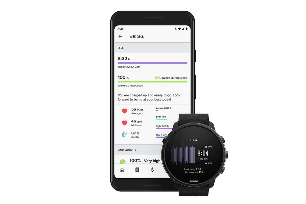 SUUNTO - 7 Titanium Sport Smartwatch GPS and Heart Rate Monitor - Matte Black