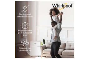 Whirlpool - 200 Sq. Ft Portable Air Conditioner - White