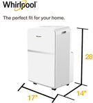 Whirlpool - 200 Sq. Ft Portable Air Conditioner - White