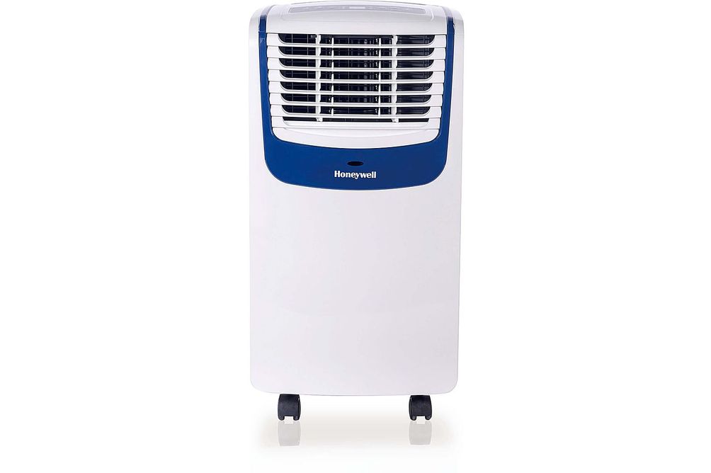 Honeywell - White/Blue 9,100 BTU Portable Air Conditioner - White/Blue