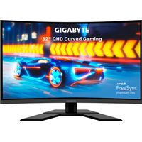 GIGABYTE - G32QC A 32" LED Curved QHD Freesync Premium Pro Gaming Monitor with HDR (HDMI, DisplayPo