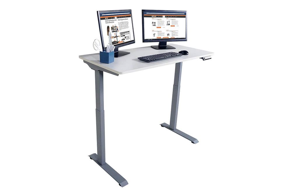 Victor - Electric Full Standing Desk - White