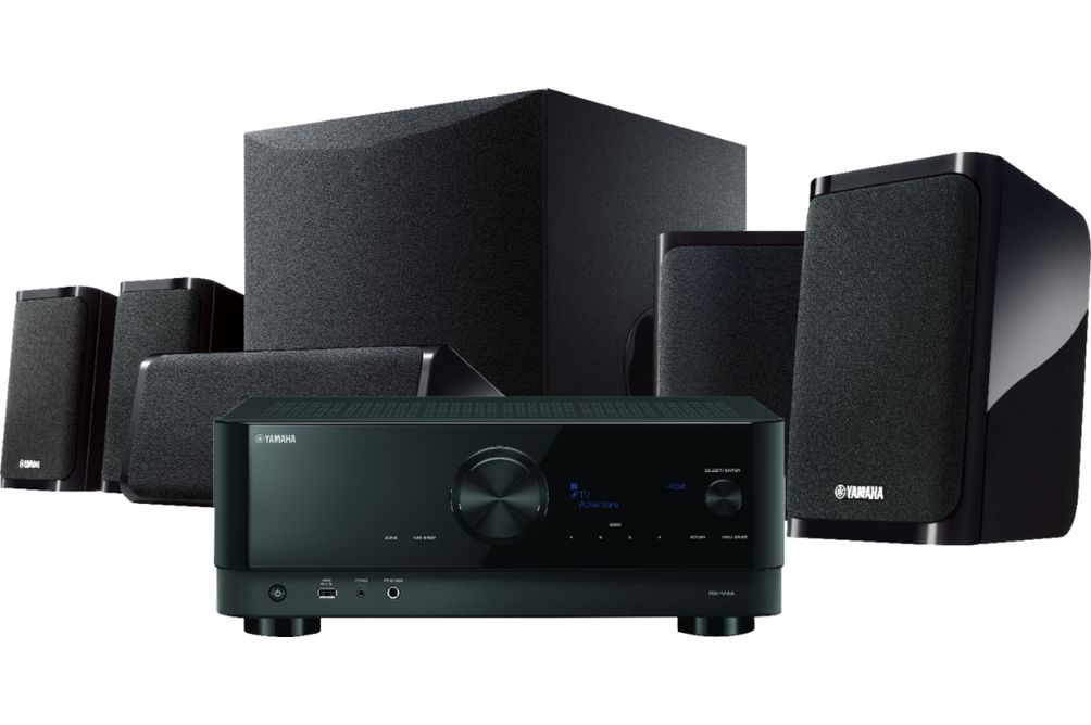 Yamaha - YHT-5960 Premium All-in-One Home Theater System with 8K HDMI and Wi-Fi - Black