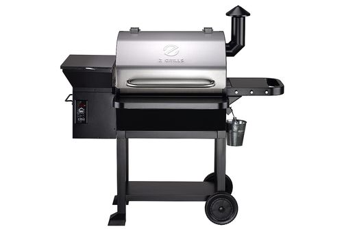 Z GRILLS - Wood Pellet Grill and Smoker 1060 sq. in. - Stainless Steel