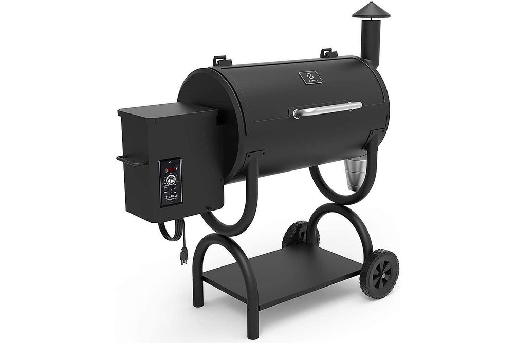 Z GRILLS - 550B Wood Pellet Grill and Smoker - Black