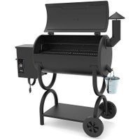 Z GRILLS - 550B Wood Pellet Grill and Smoker - Black