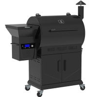 Z GRILLS - Wood Pellet Grill and Smoker with Cabinet Storage 694 sq. in. - Bronze