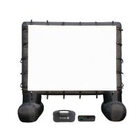 Total HomeFX - 1500 Outdoor Theater Kit with 72" Inflatable Screen and 40-Watt Bluetooth Speaker -