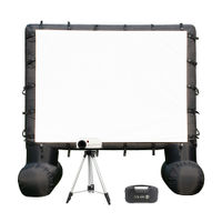 Total HomeFX - 1800 Outdoor Theater Kit with 108" Inflatable Screen, including 40-Watt Bluetooth Sp