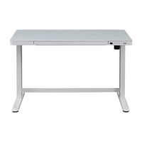 Koble - Juno 48" Electric Height-Adjustable Desk with Glass Top - White