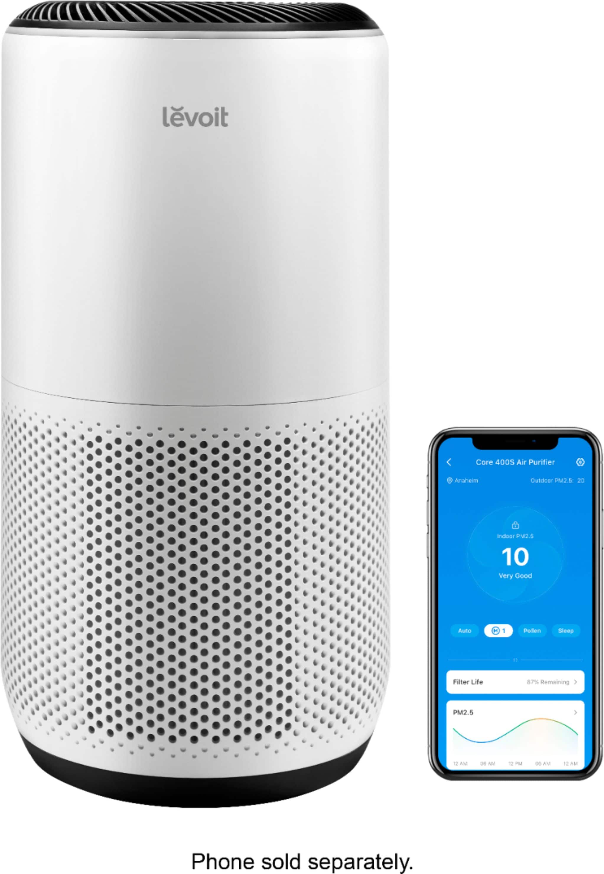 Levoit smart true hepa on sale air purifier in white
