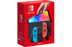 Nintendo - Switch OLED Model w/ Neon Red & Neon Blue Joy-Con - Multi