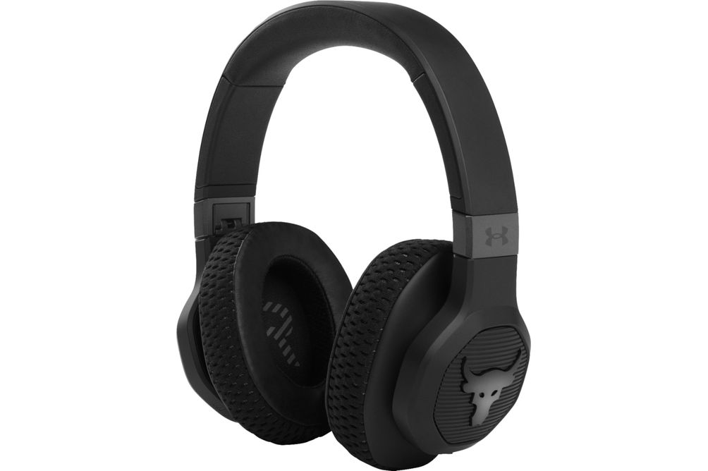 JBL - Under Armour Project Rock Wireless Over-the-Ear Headphones - Black