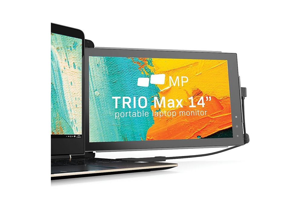 Mobile Pixels - Trio Max Portable LCD Monitor, 14'' Full HD IPS (Single Pack Monitor) - Black