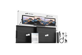 Mobile Pixels - Trio Max Portable LCD Monitor, 14'' Full HD IPS (Dual Pack Monitors) - Black