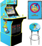 Arcade1Up - The Simpsons 30th Edition Arcade with matching stool