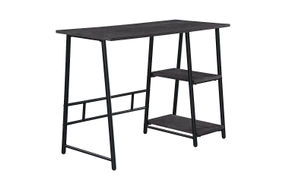 OSP Home Furnishings - Frame Works 40 Desk with Two Storage Shelves in Mocha Finish