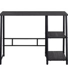 OSP Home Furnishings - Frame Works 40 Desk with Two Storage Shelves in Mocha Finish