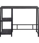 OSP Home Furnishings - Frame Works 40 Desk with Two Storage Shelves in Mocha Finish