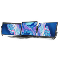 SideTrak - Swivel Triple Portable 12.5" Monitor 2-Pack - Black